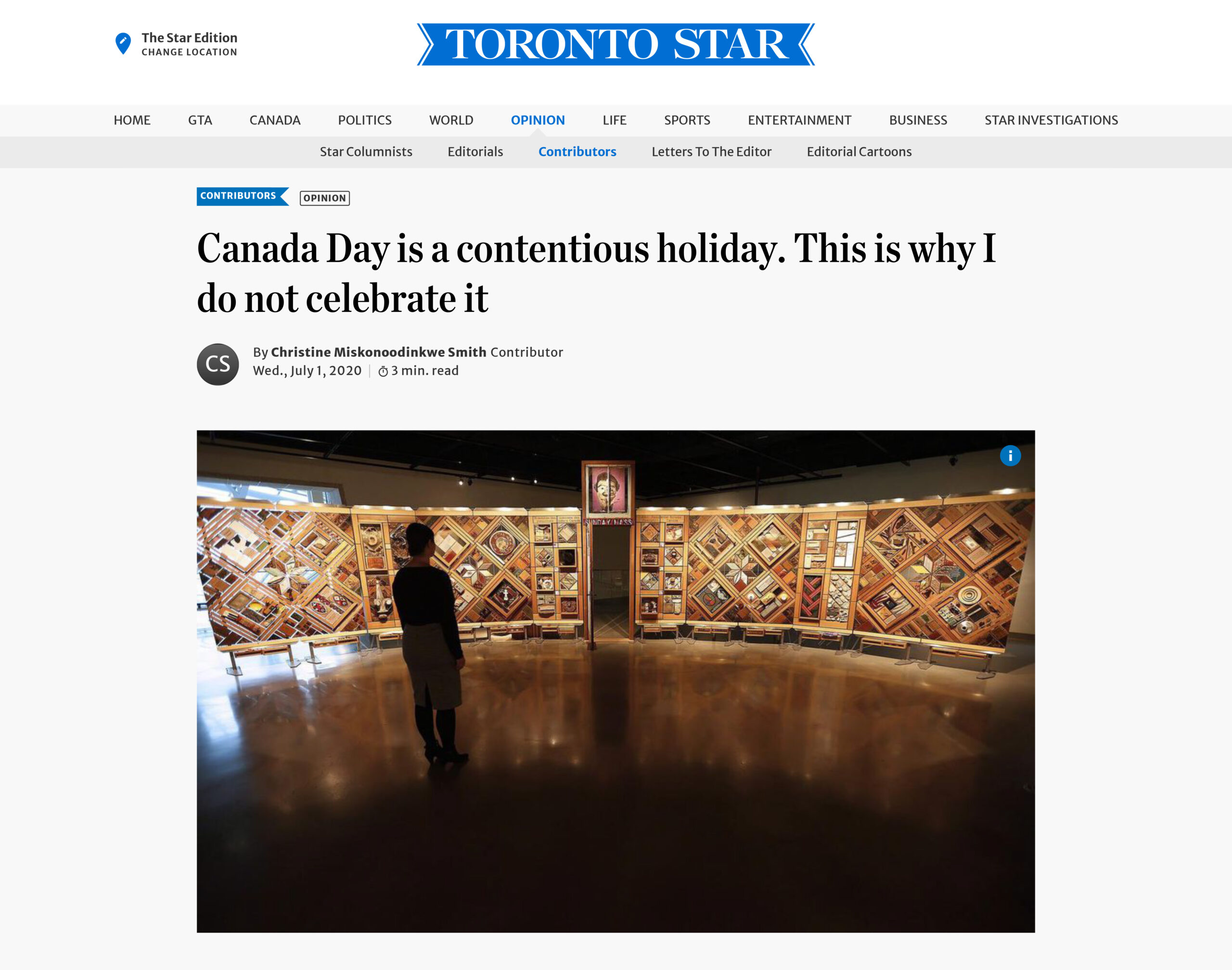 Canada Day is a contentious holiday. This is why I do not celebrate it | The Star